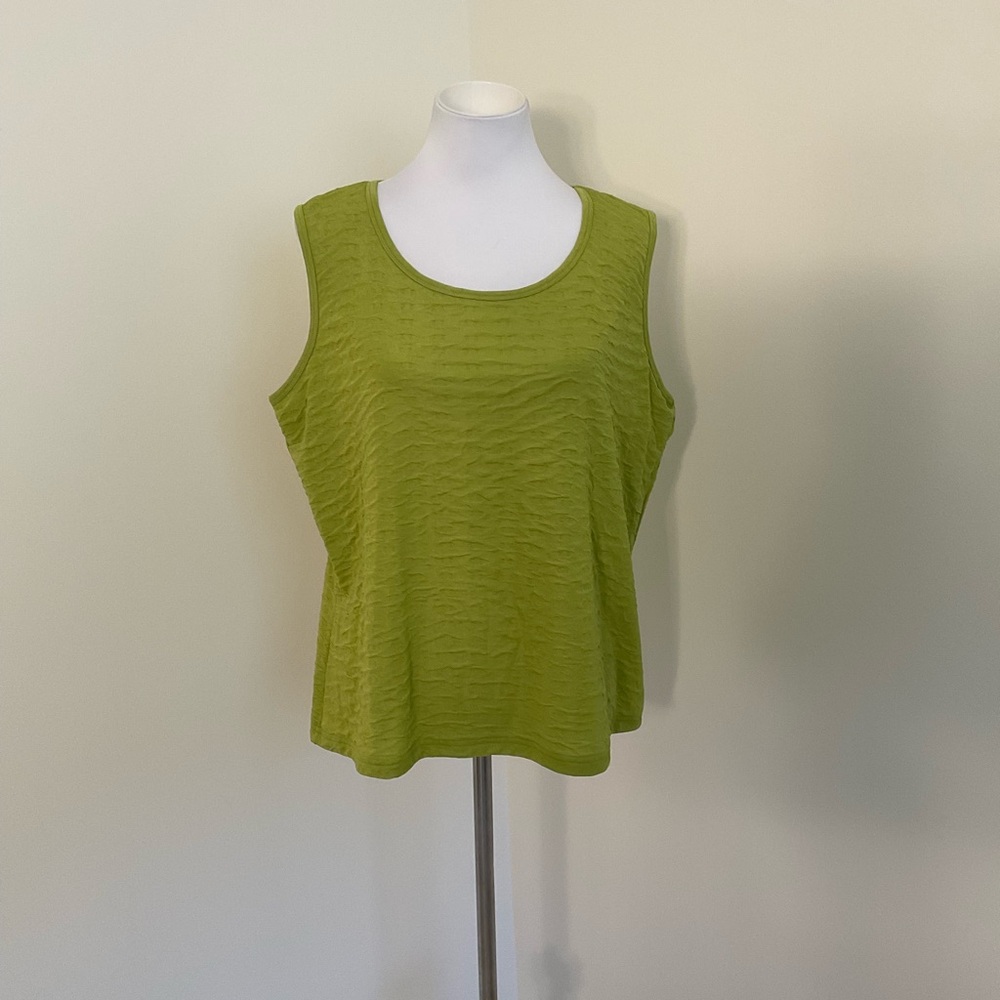 NWT Multiples Lime Green Sleeveless Women's Top